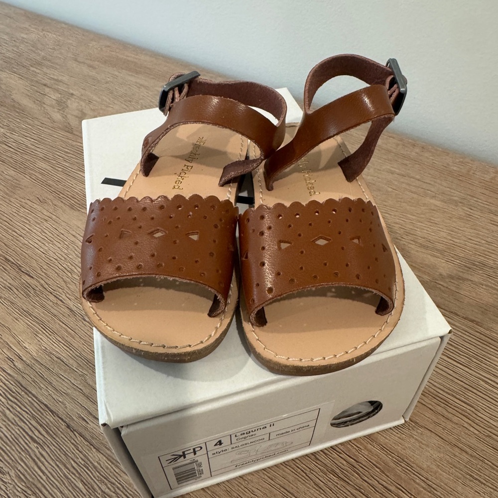 Freshly Picked Tan Kids Sandals
